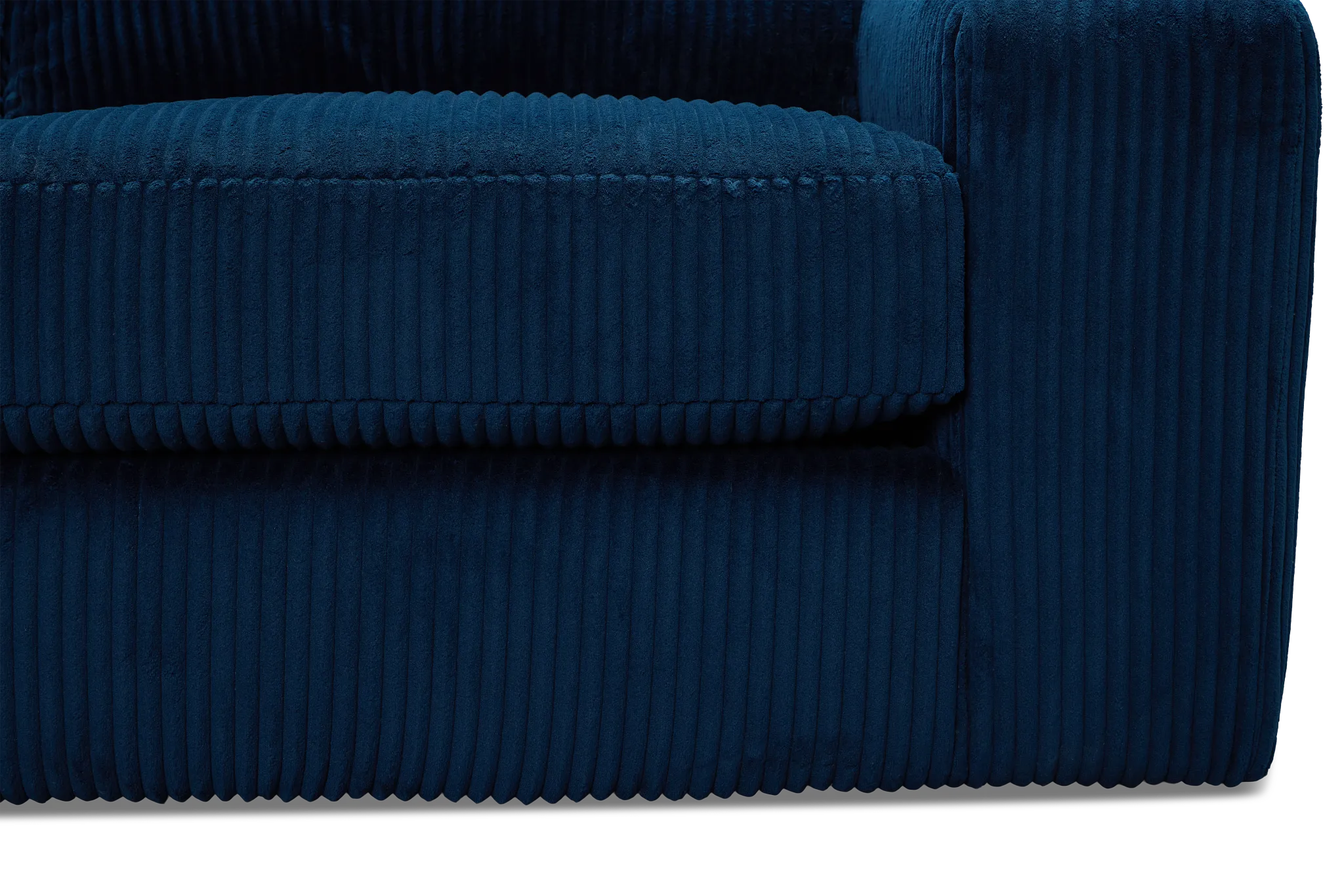 Charlie Dark Blue Fabric Left Chaise Sectional