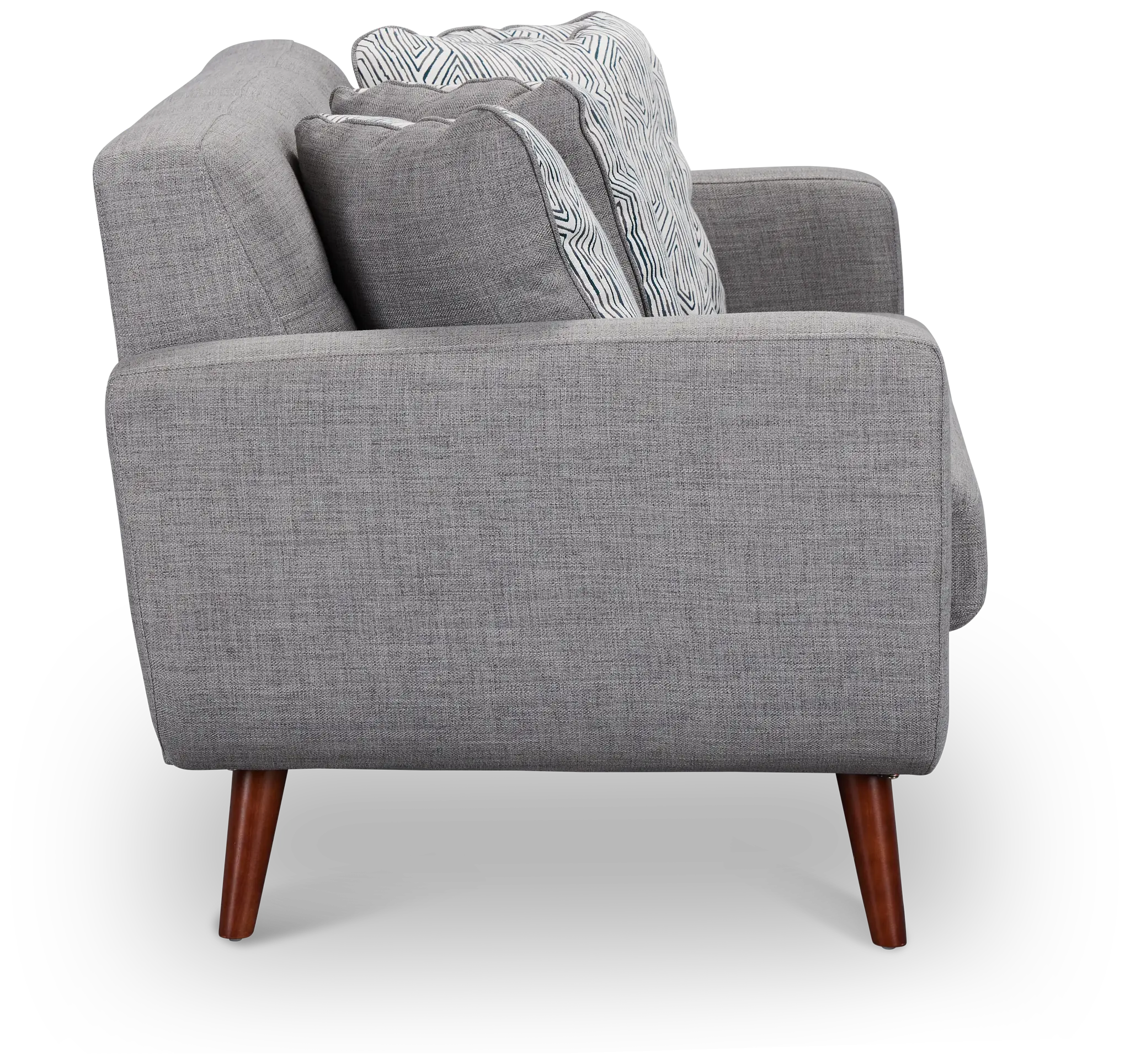 Raya Light Gray Fabric Loveseat Raya Light Gray Fabric Loveseat