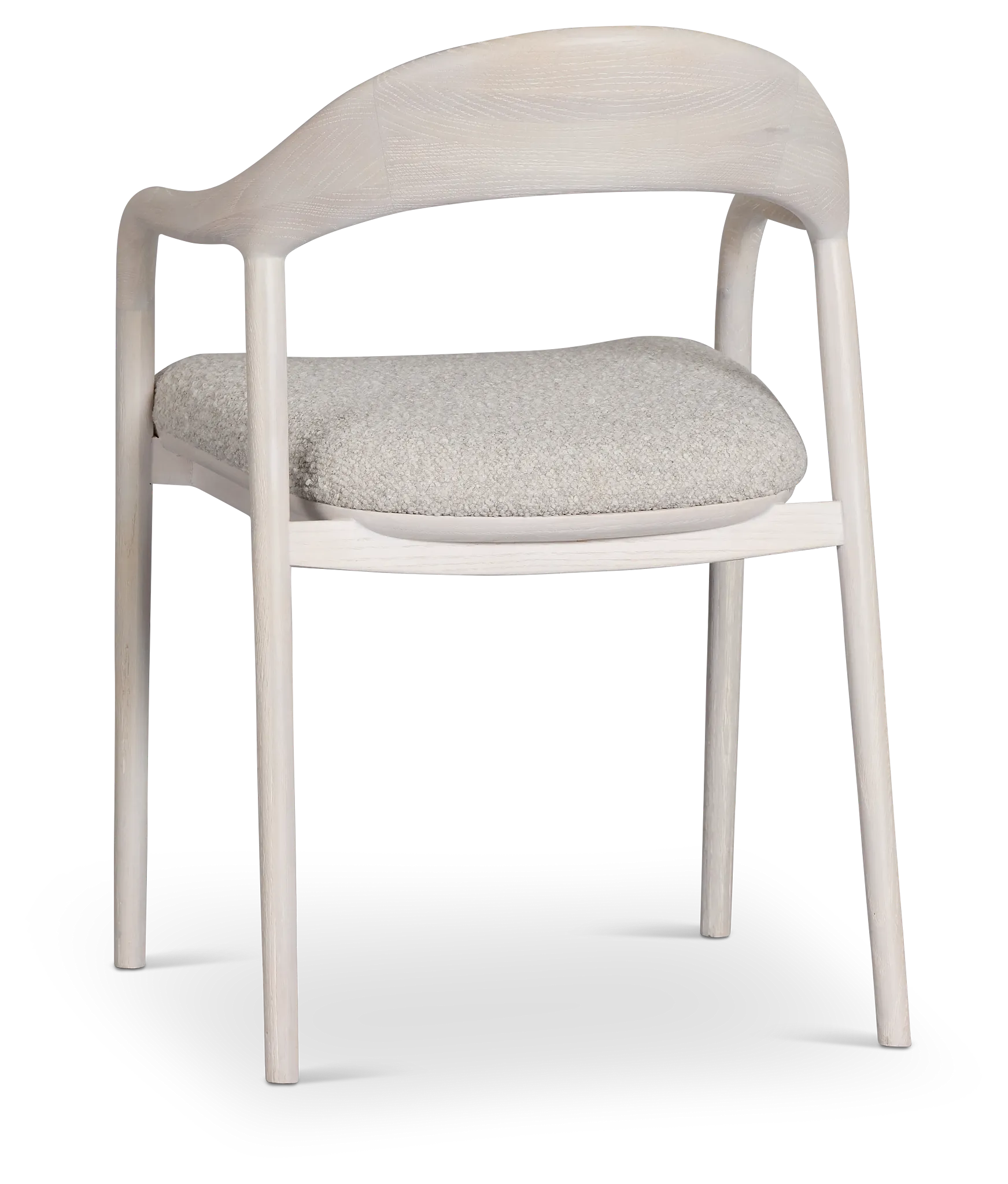 Gables White Upholstered Arm Chair