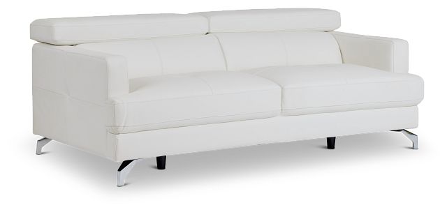 Marquez White Micro Sofa