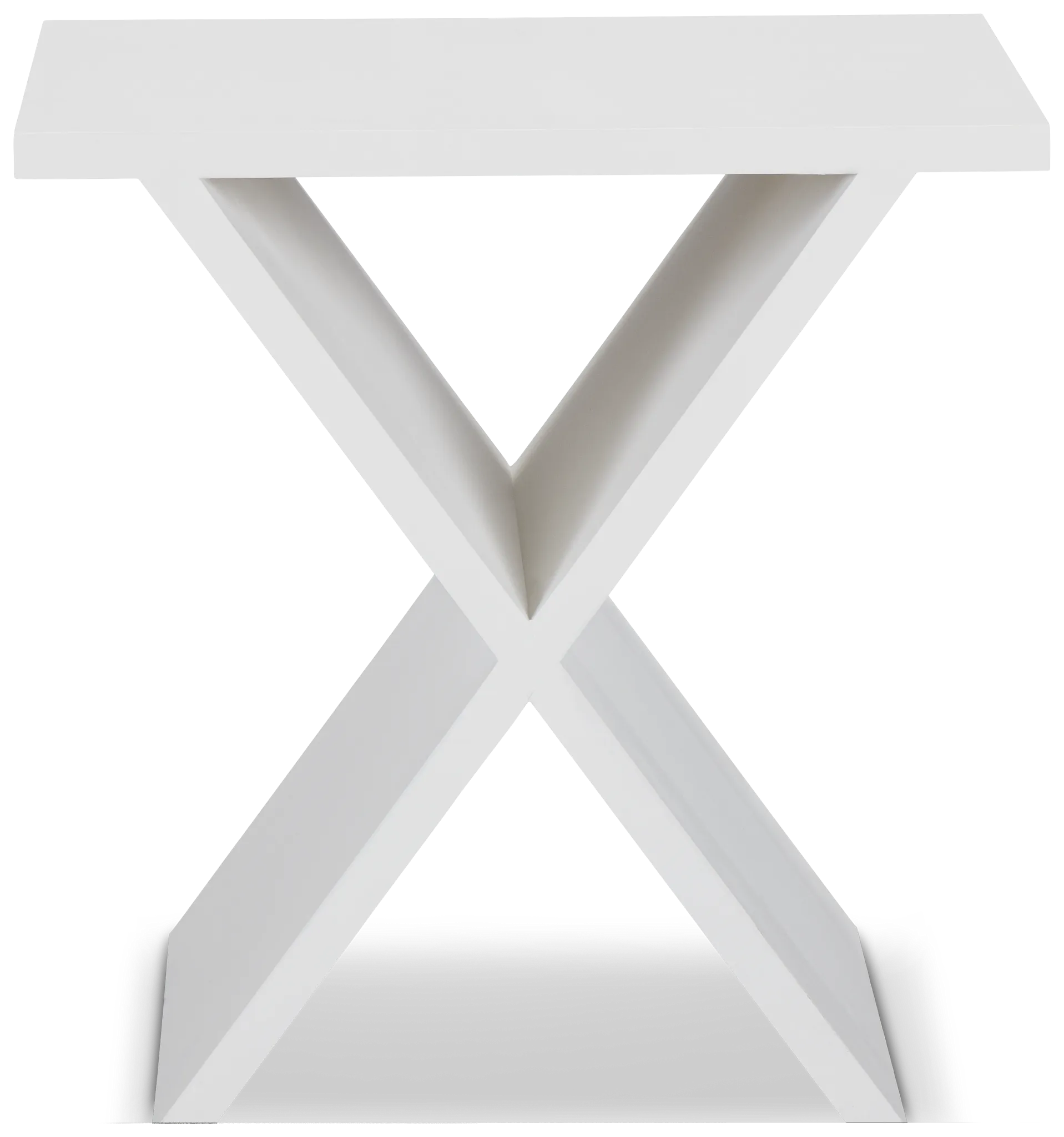 Ardsley White Wood Accent Table