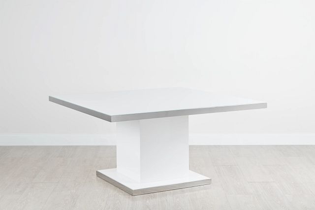 Miami White 59" Square Table