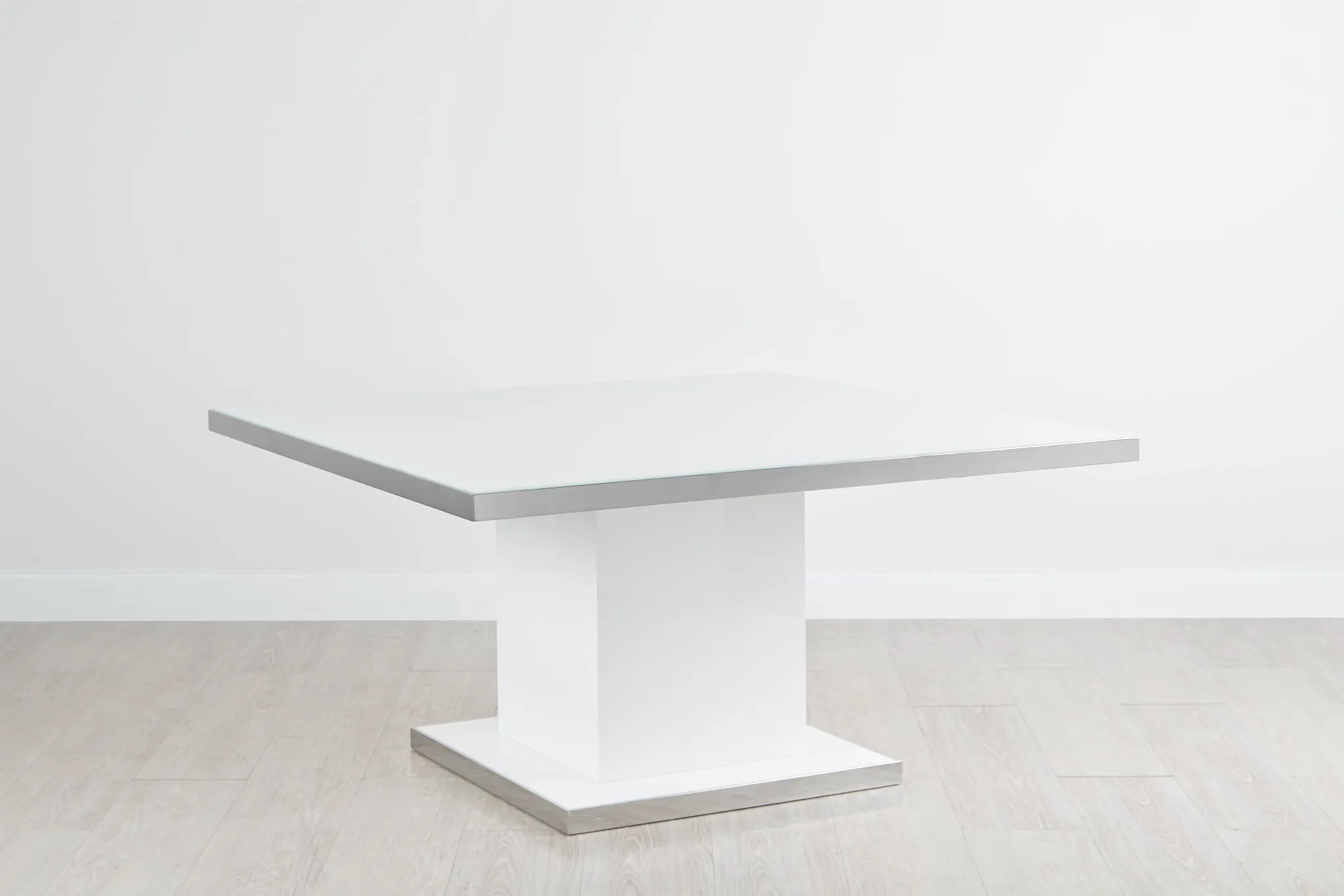 Miami White 59" Square Table