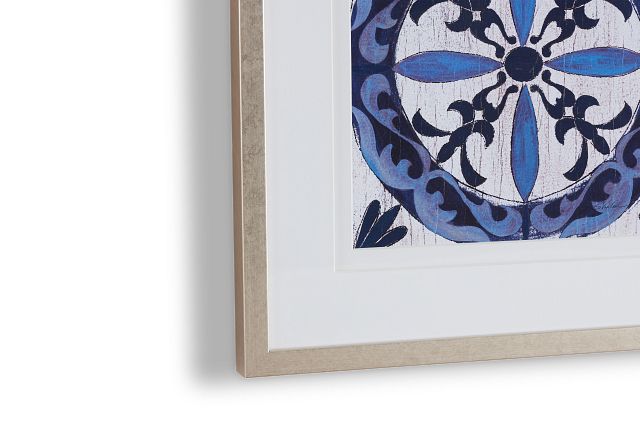 Arctic Dark Blue Framed Wall Art