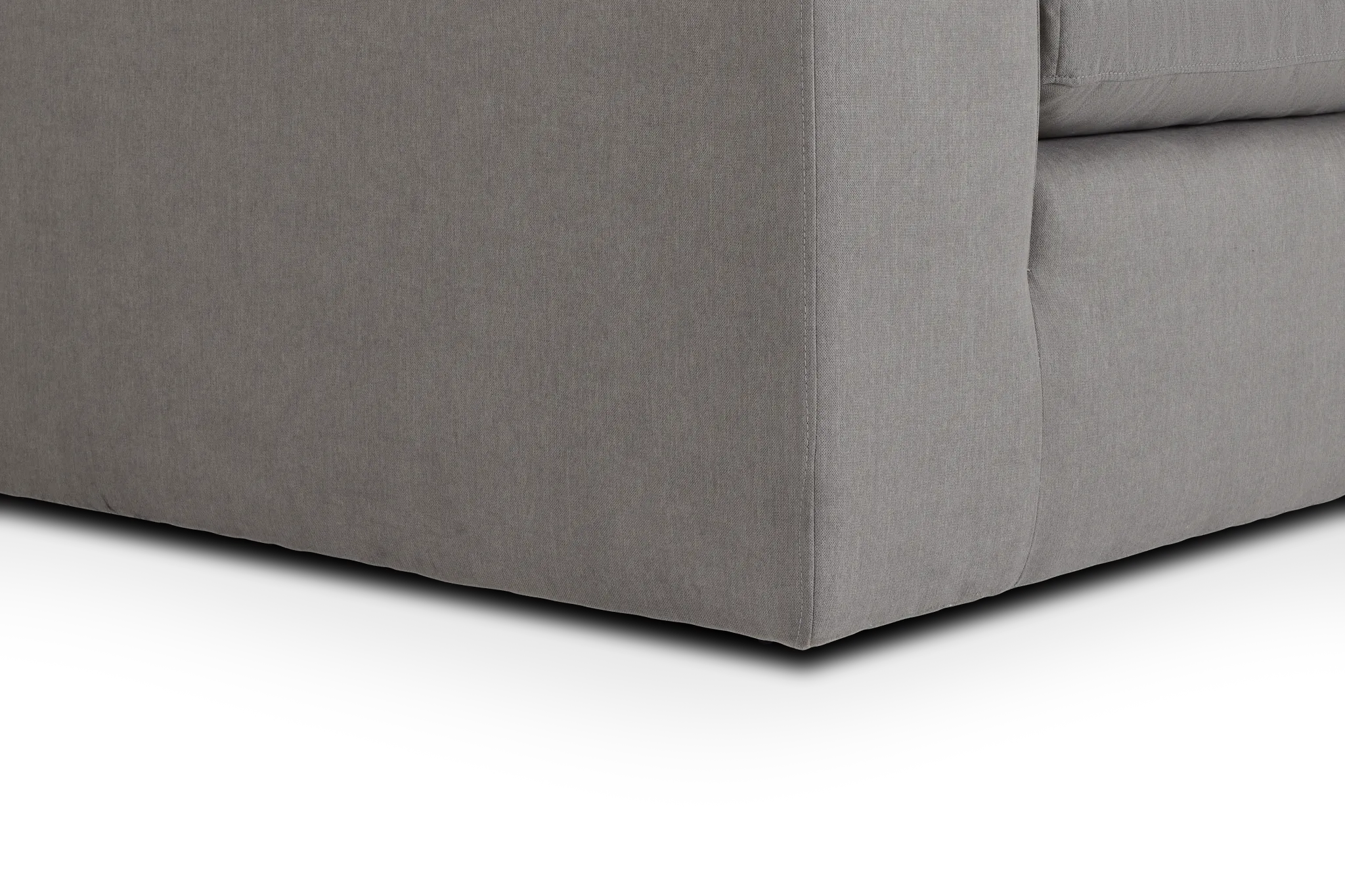 Nixon Light Gray Fabric 2-piece Modular Sofa