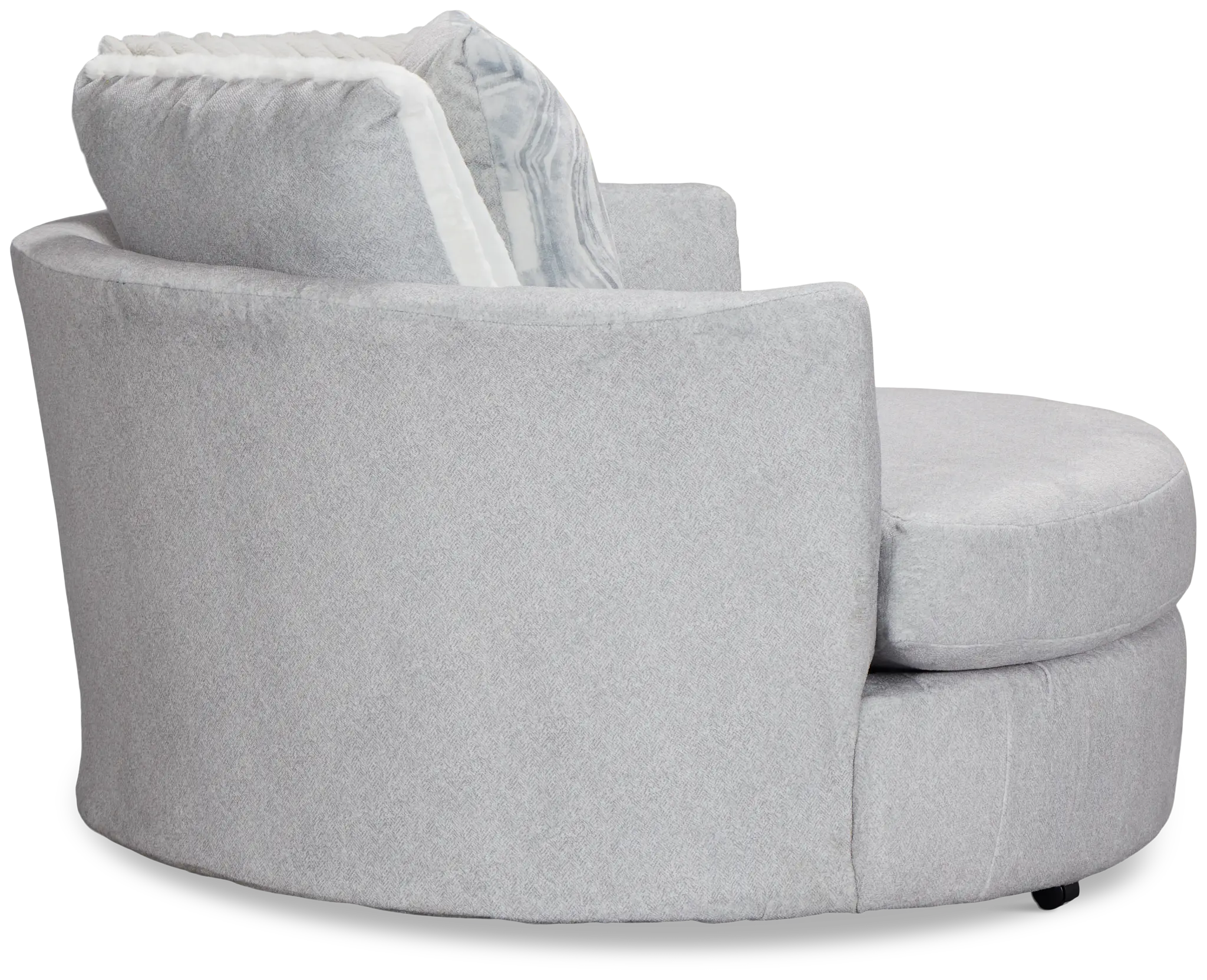 Kylie Light Gray Fabric Swivel Chair Kylie Light Gray Fabric Swivel Chair