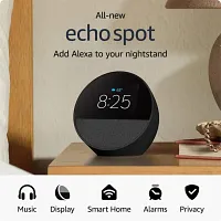 Amazon Echo Spot Black Smart Alarm Clock