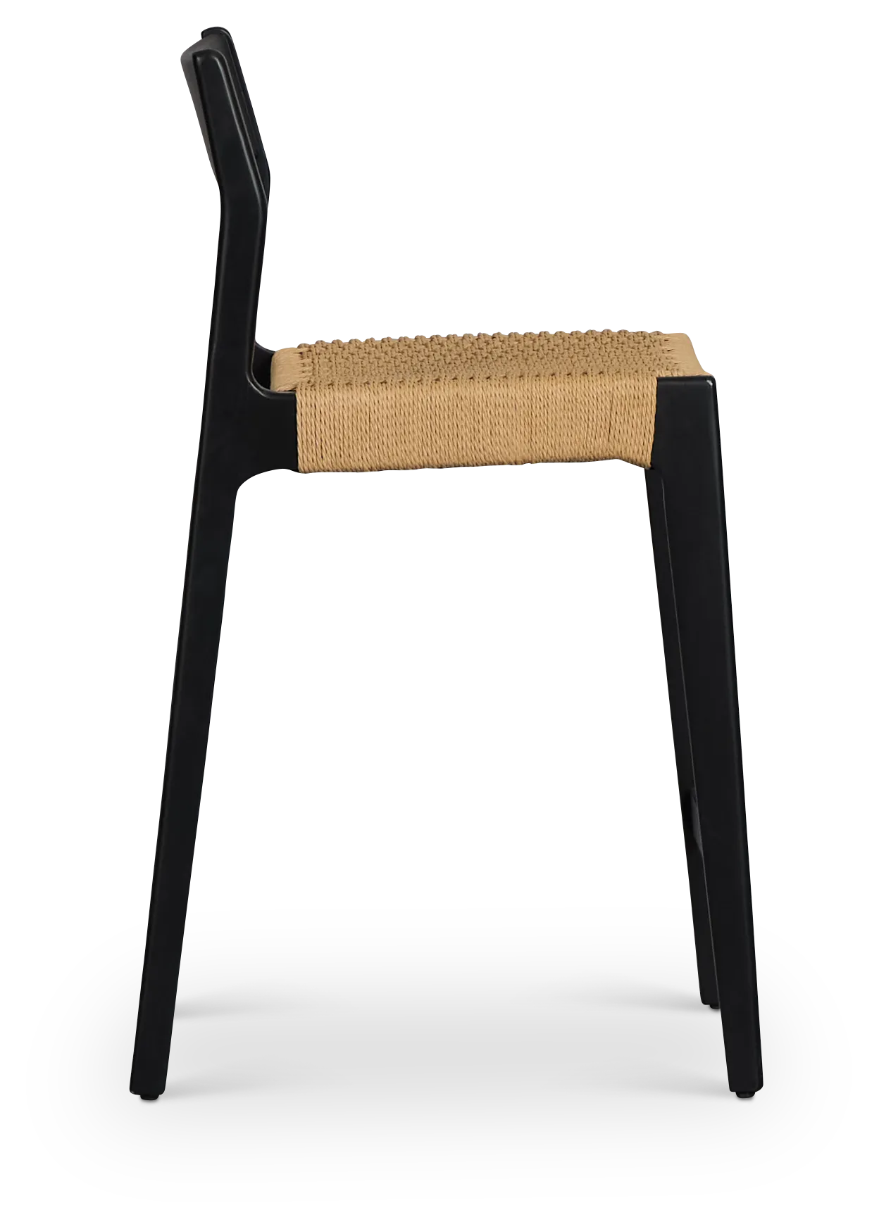 Santorini Black 24" Woven Barstool