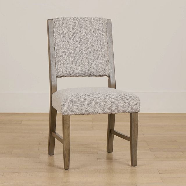 Vance Light Tone Upholstered Side Chair
