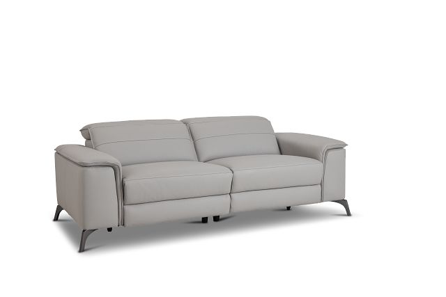 Pearson Gray Leather Sofa (2)