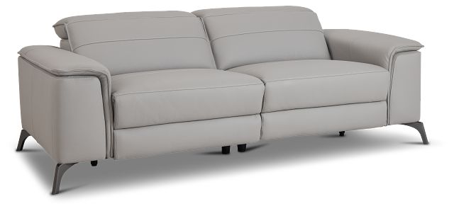 Pearson Gray Leather Sofa