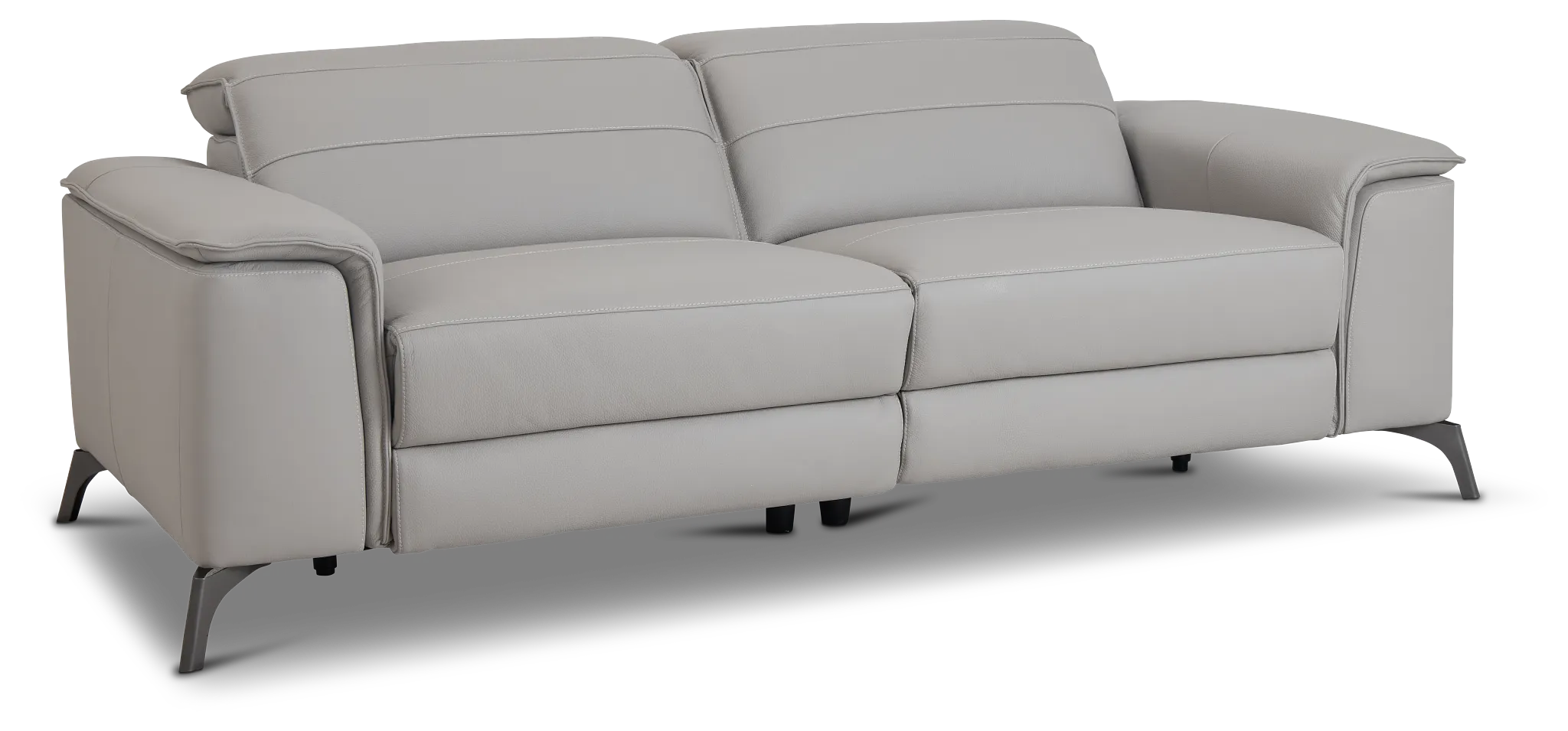 Pearson Gray Leather Sofa