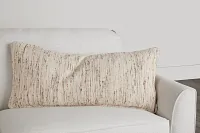 Lottie Beige Lumbar Accent Pillow
