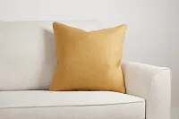 Zeke Yellow 20" Accent Pillow