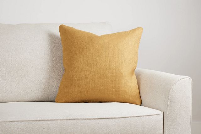 Zeke Yellow 20" Accent Pillow