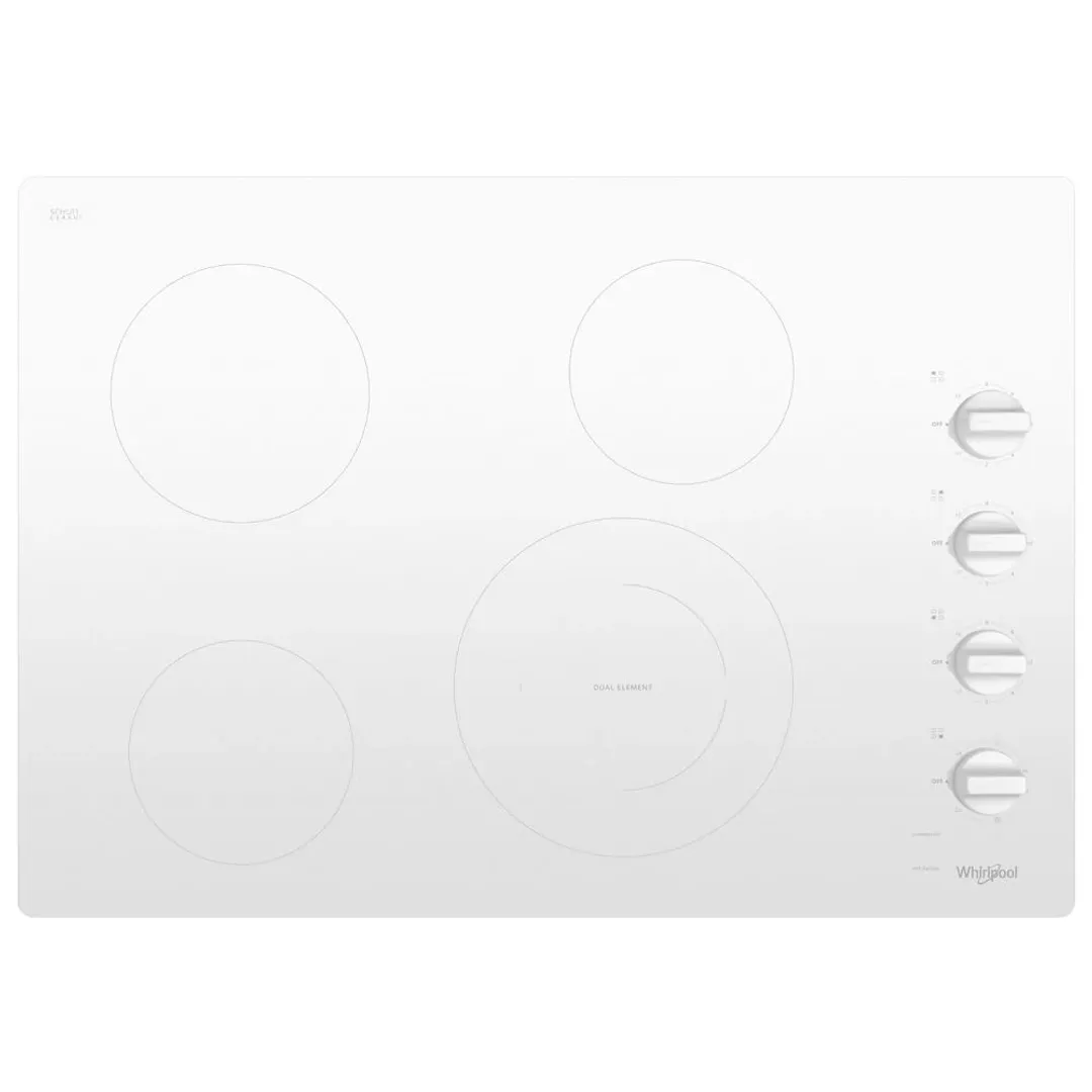 Whirlpool 55 Series White Electric Cook Top