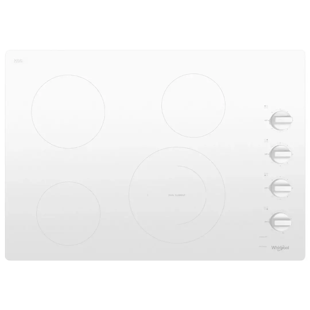 Whirlpool 55 Series White Electric Cook Top Whirlpool 55 Series White Electric Cook Top