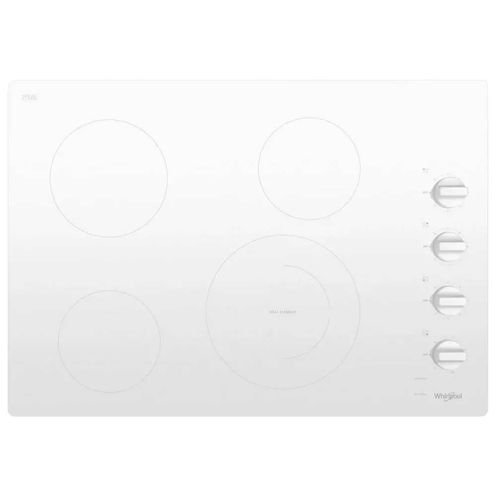 Whirlpool 55 Series White Electric Cook Top Whirlpool 55 Series White Electric Cook Top