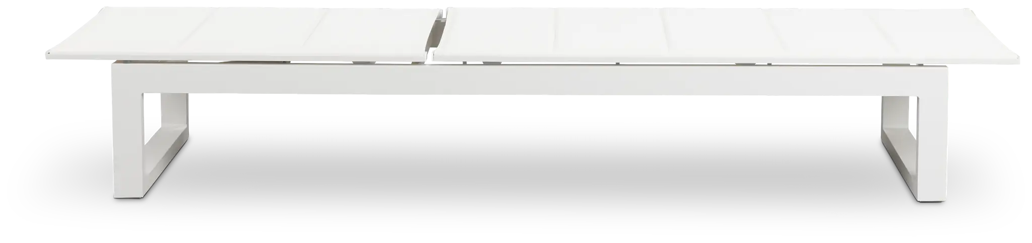 Anguilla White Cushioned Chaise Anguilla White Cushioned Chaise