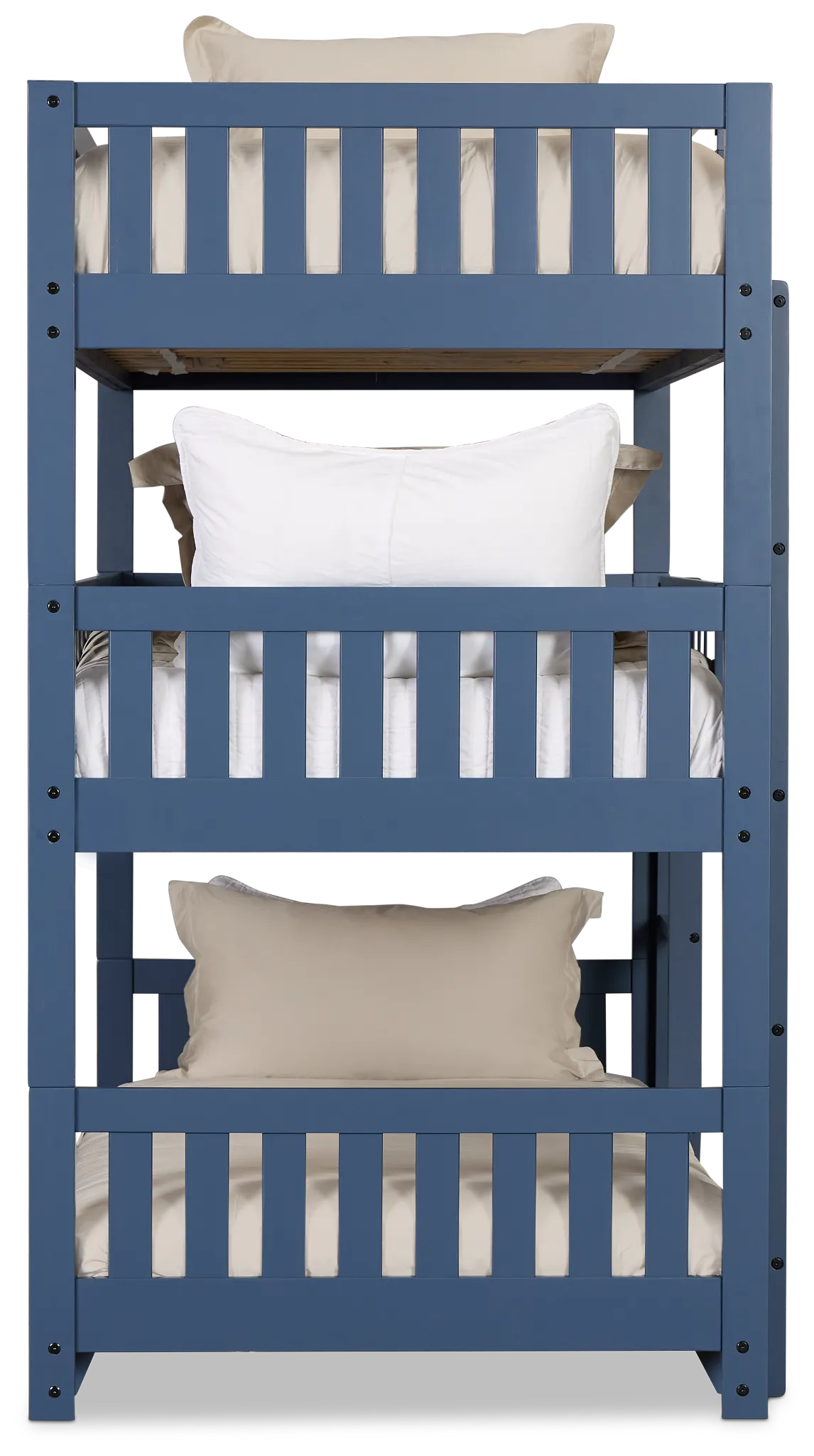 Charleston Dark Blue Triple Bunk Bed