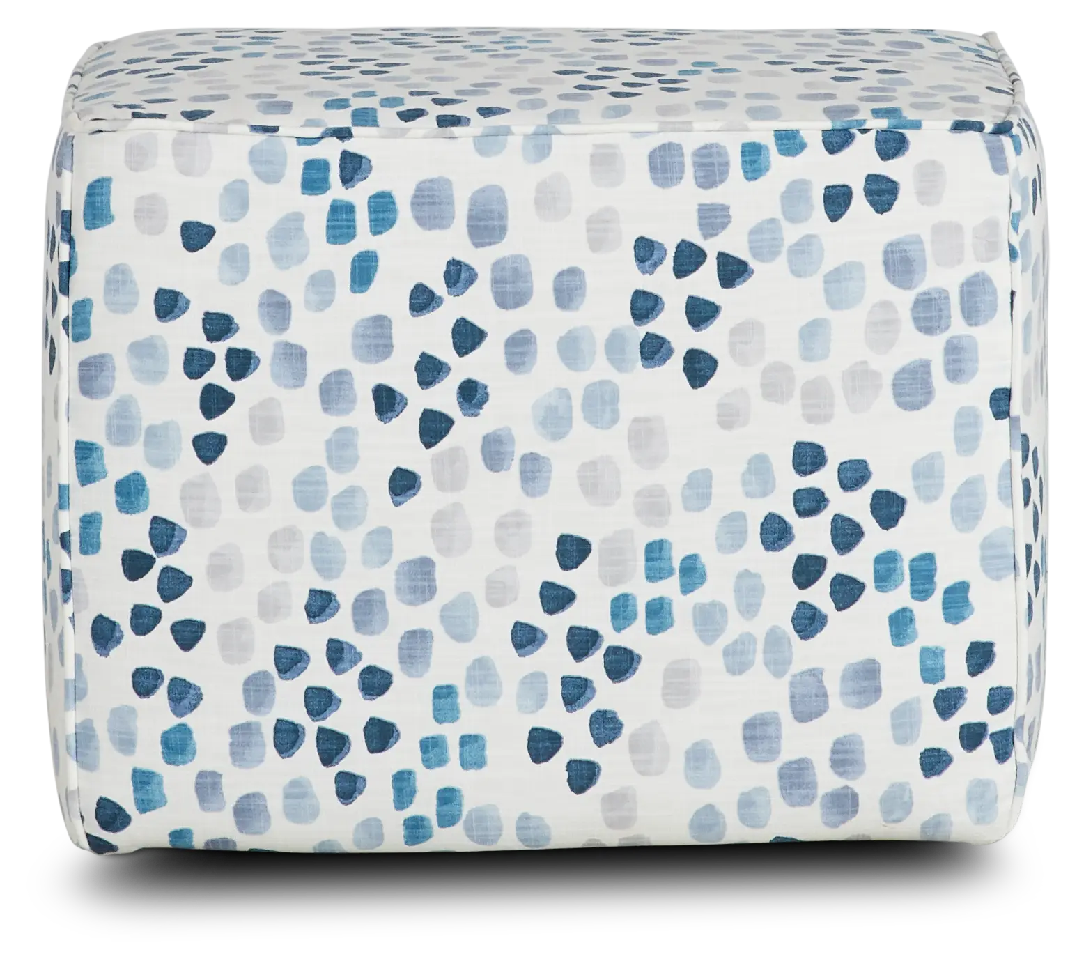 Pfeifer Blue Fabric Accent Pouf Pfeifer Blue Fabric Accent Pouf