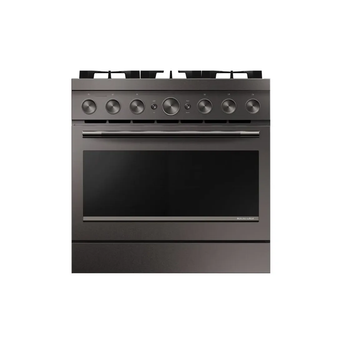Kitchenaid 936 Series Black Gas Range