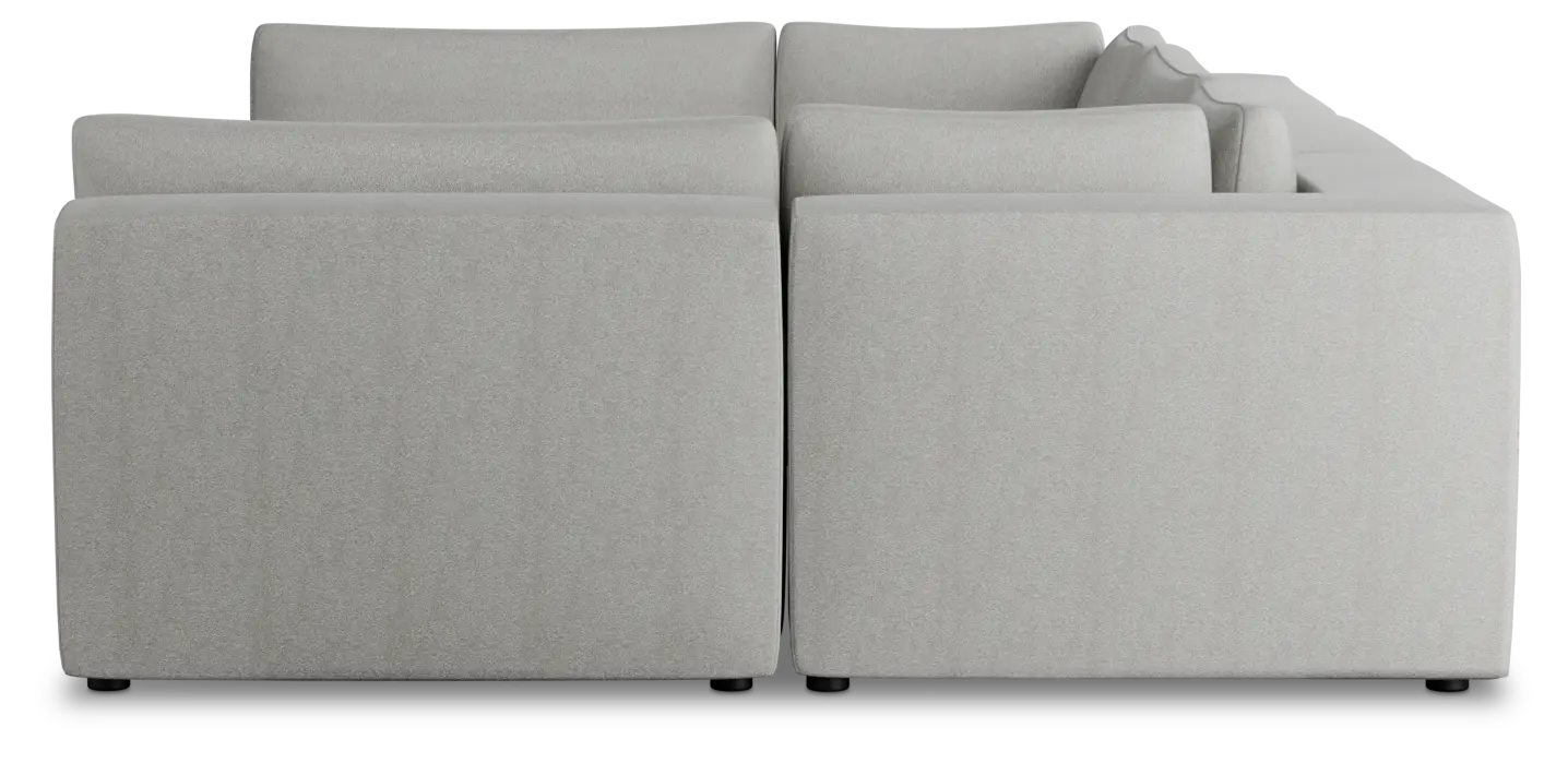 Destin Sutton Gray Fabric 6-piece Pit Sectional Destin Sutton Gray Fabric 6-piece Pit Sectional