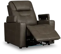 Vantage Dark Gray Micro Power Recliner