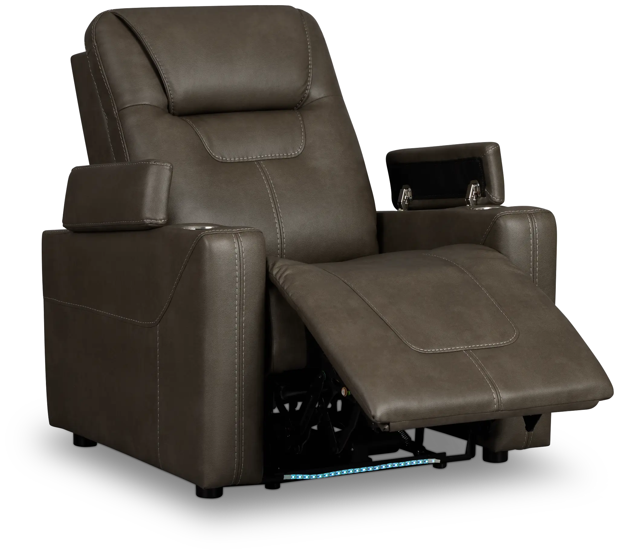 Vantage Dark Gray Micro Power Recliner Vantage Dark Gray Micro Power Recliner