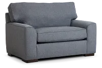 Austin Blue Fabric Innerspring Sleeper