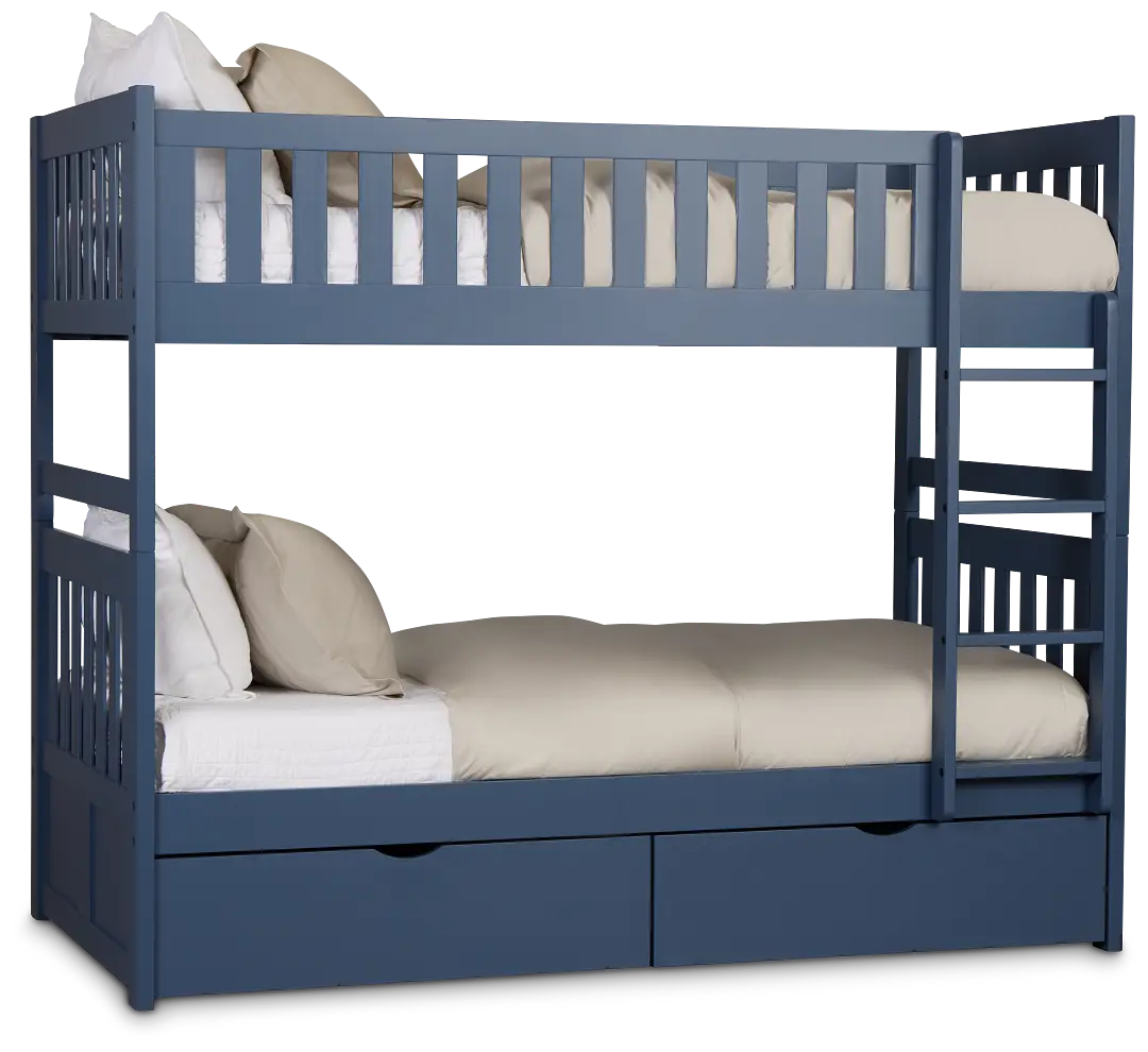 Charleston Dark Blue Storage Bunk Bed Charleston Dark Blue Storage Bunk Bed