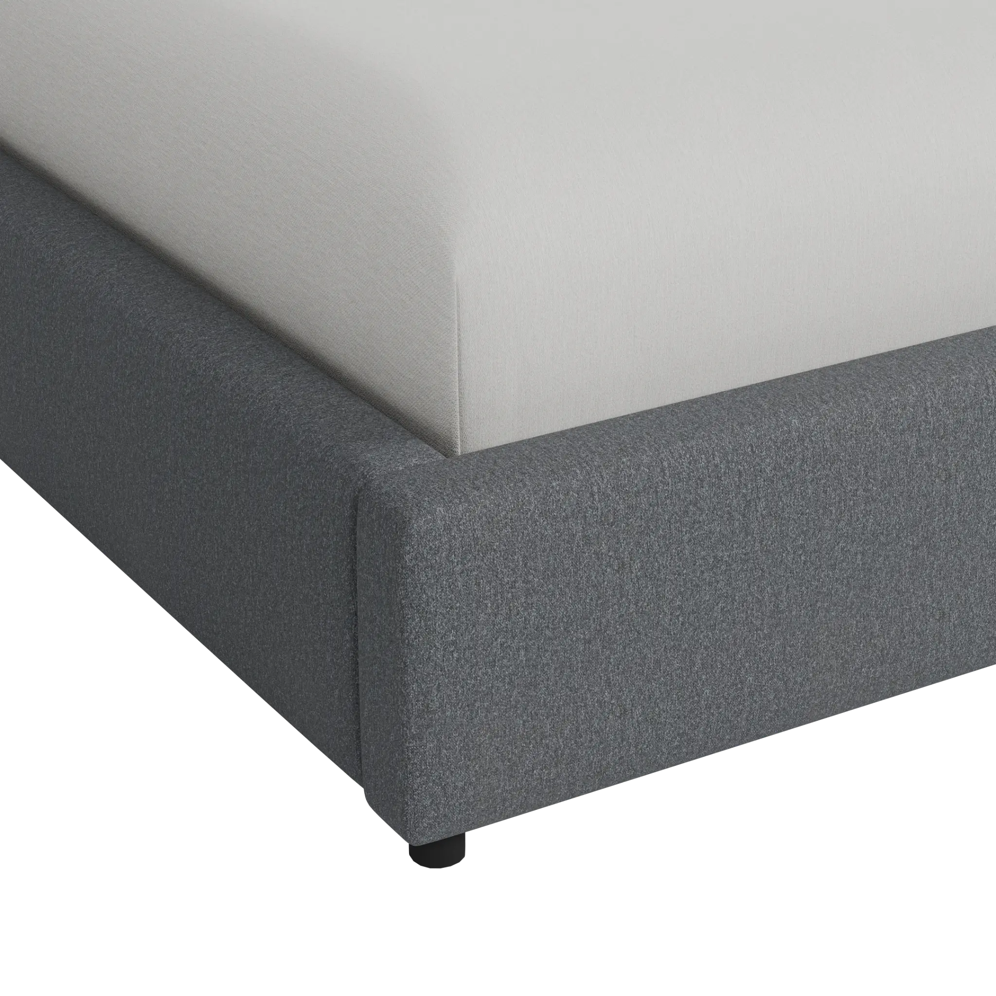 Grayton Delray Dark Gray 54" Upholstered Platform Bed Grayton Delray Dark Gray 54" Upholstered Platform Bed