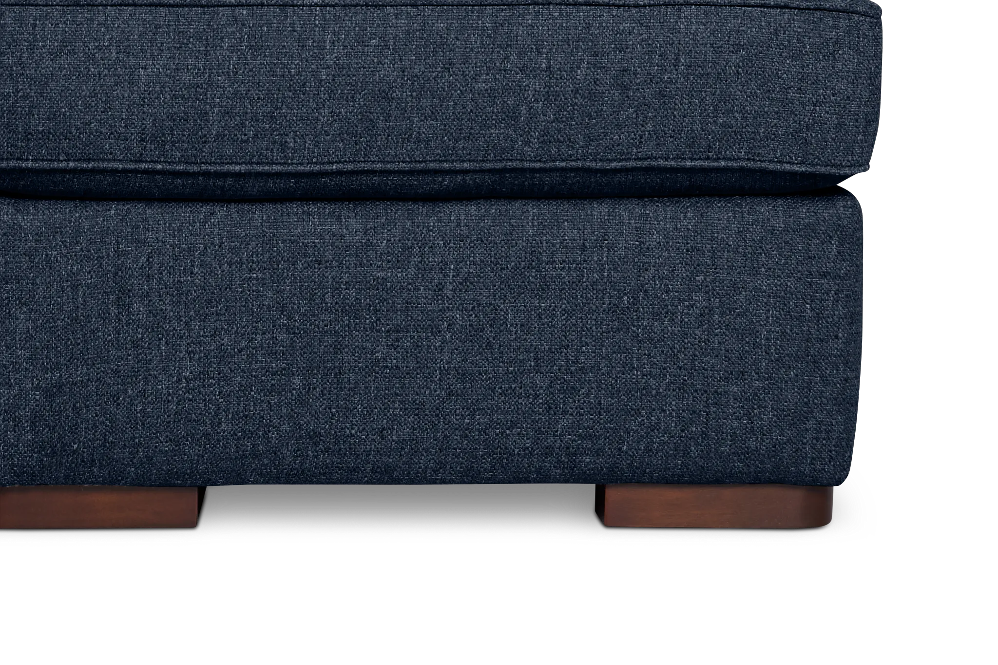 Sinclair Dark Blue Fabric Righ Chaise Cooling Memory Foam Sleeper Sectional