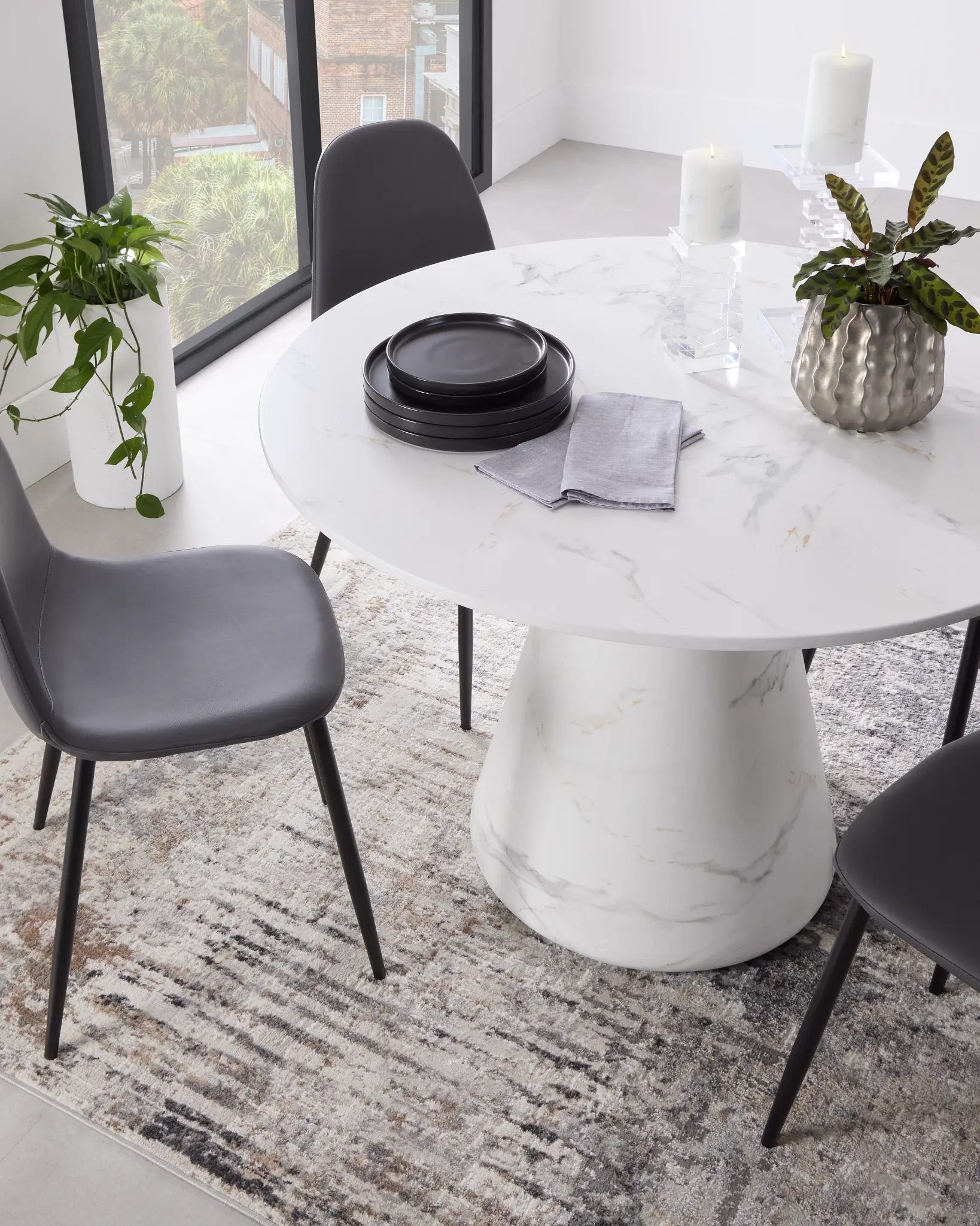 Merrick White Round Table Merrick White Round Table