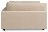 Lounge Light Beige Fabric Double Chaise Daybed