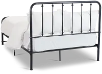 Rory Black Metal Panel Bed