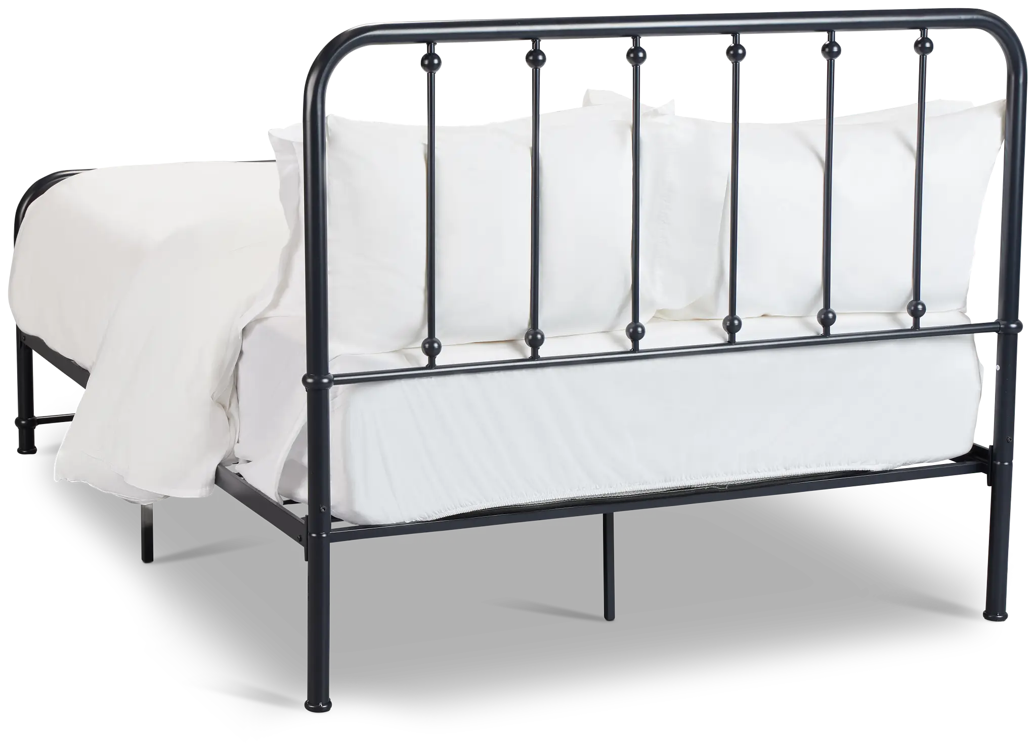 Rory Black Metal Panel Bed Rory Black Metal Panel Bed