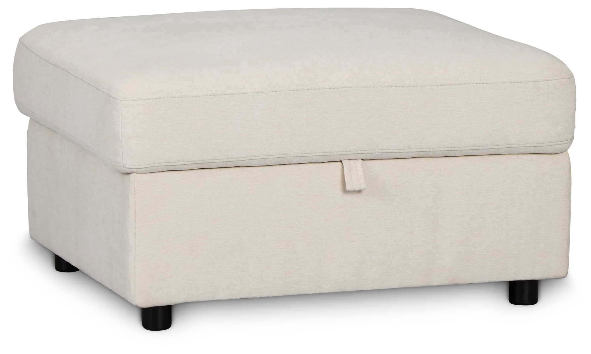 Addie Beige Fabric Storage Ottoman Addie Beige Fabric Storage Ottoman