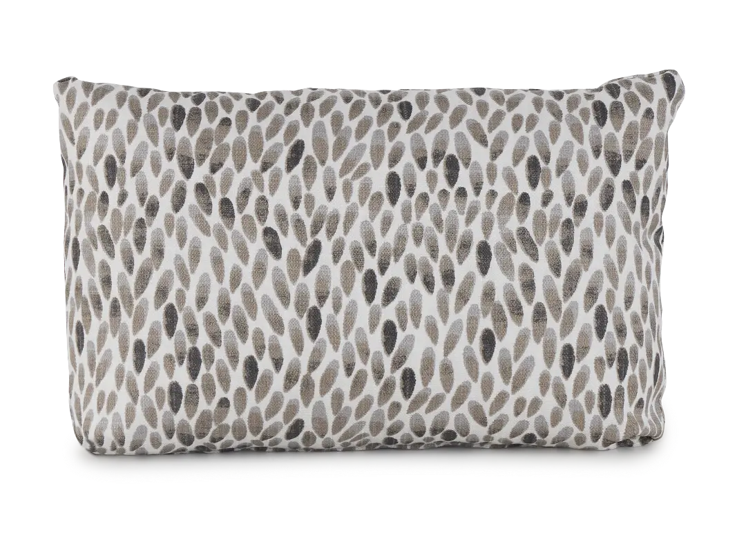 Lotus Black Lumbar Indoor/outdoor Accent Pillow Lotus Black Lumbar Indoor/outdoor Accent Pillow