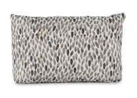 Lotus Black Lumbar Indoor/outdoor Accent Pillow