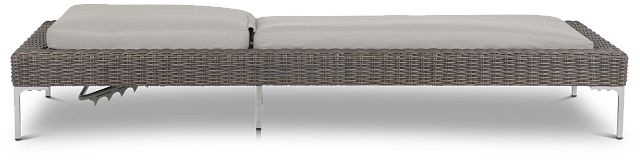 Tulum Gray Woven Cushioned Chaise (2)