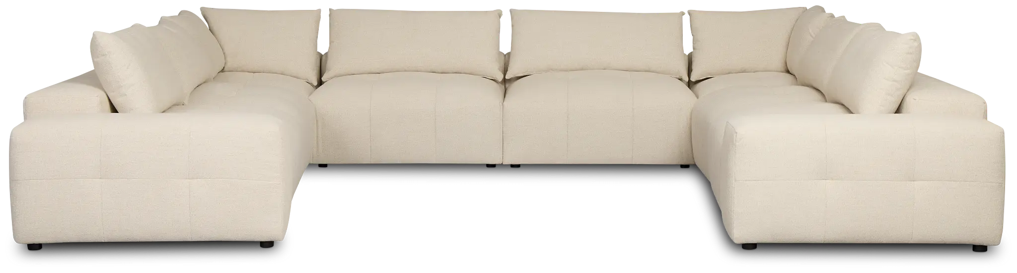 Remi Light Beige Fabric 10-piece Modular Sectional Remi Light Beige Fabric 10-piece Modular Sectional