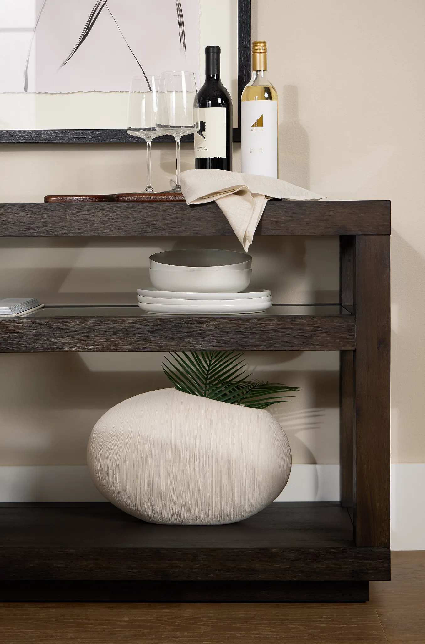 Madden Dark Tone Sofa Table