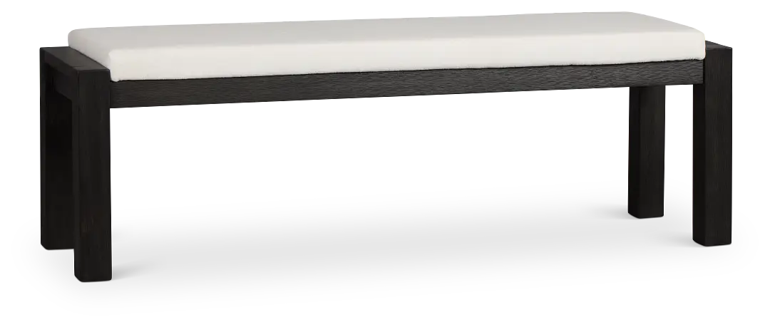 Jackson White Upholstered Dining Bench Jackson White Upholstered Dining Bench