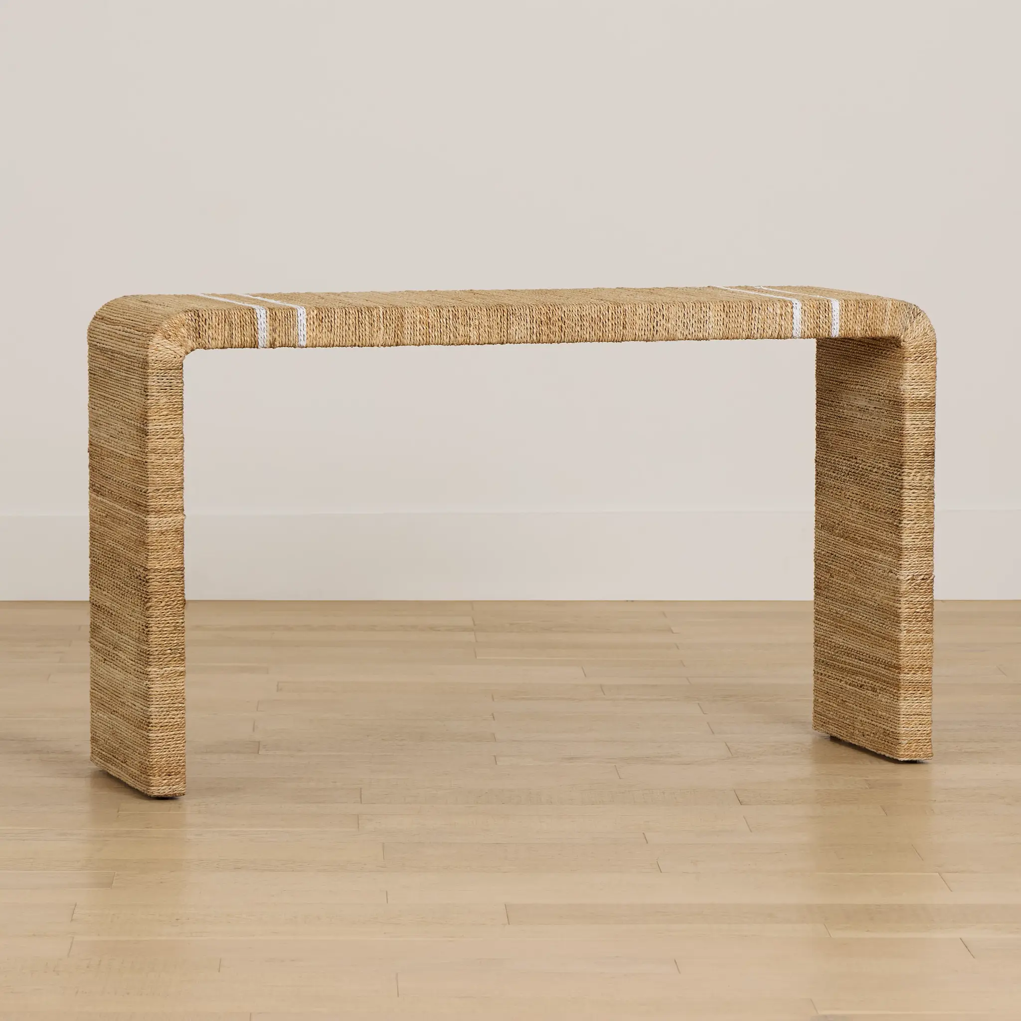 Nantucket Light Tone Woven Console Table Nantucket Light Tone Woven Console Table