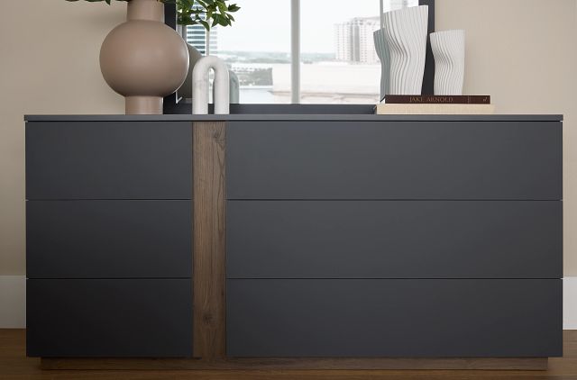 Brasilia Gray Dresser & Mirror