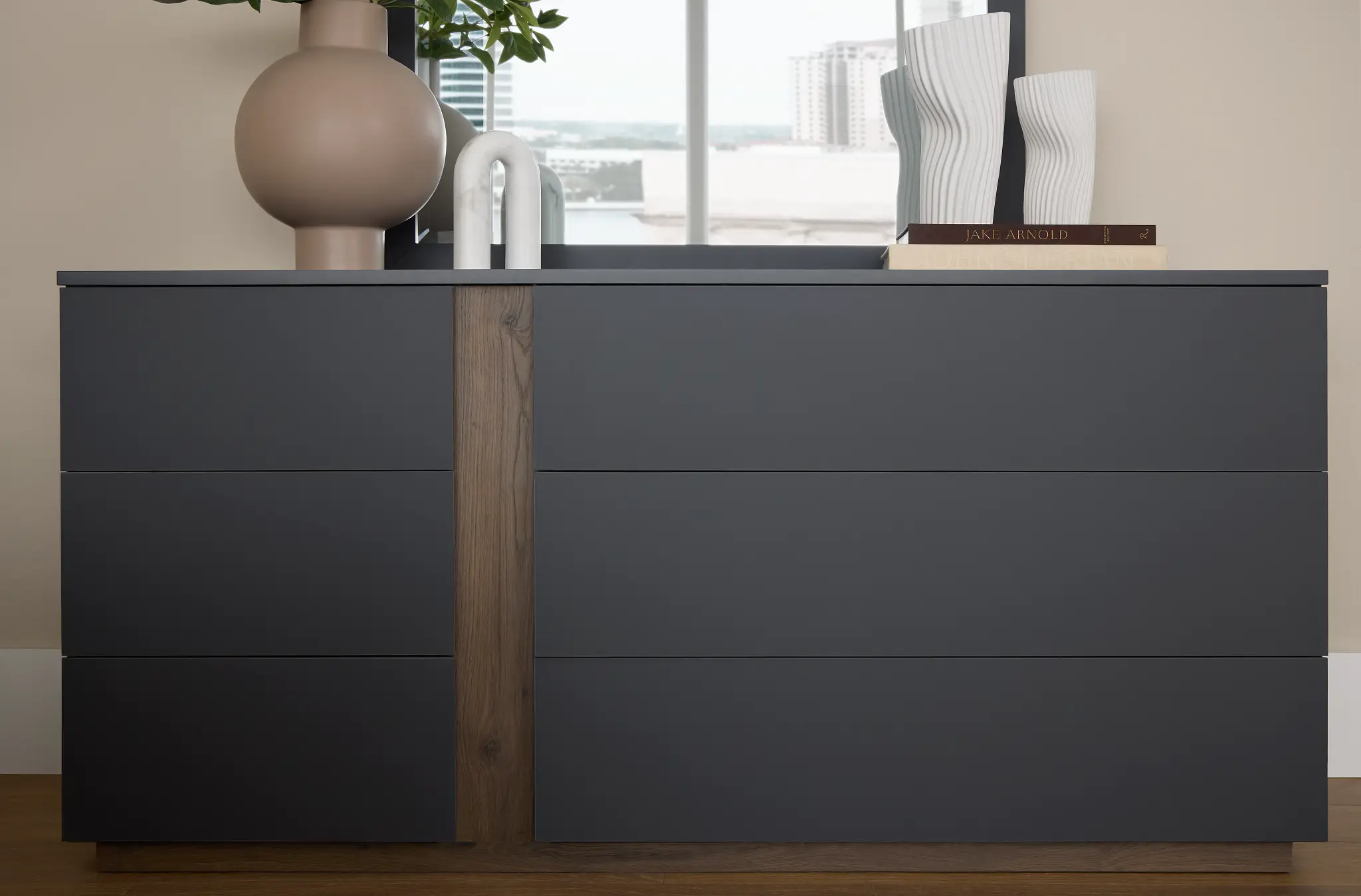 Brasilia Gray Dresser & Mirror Brasilia Gray Dresser & Mirror