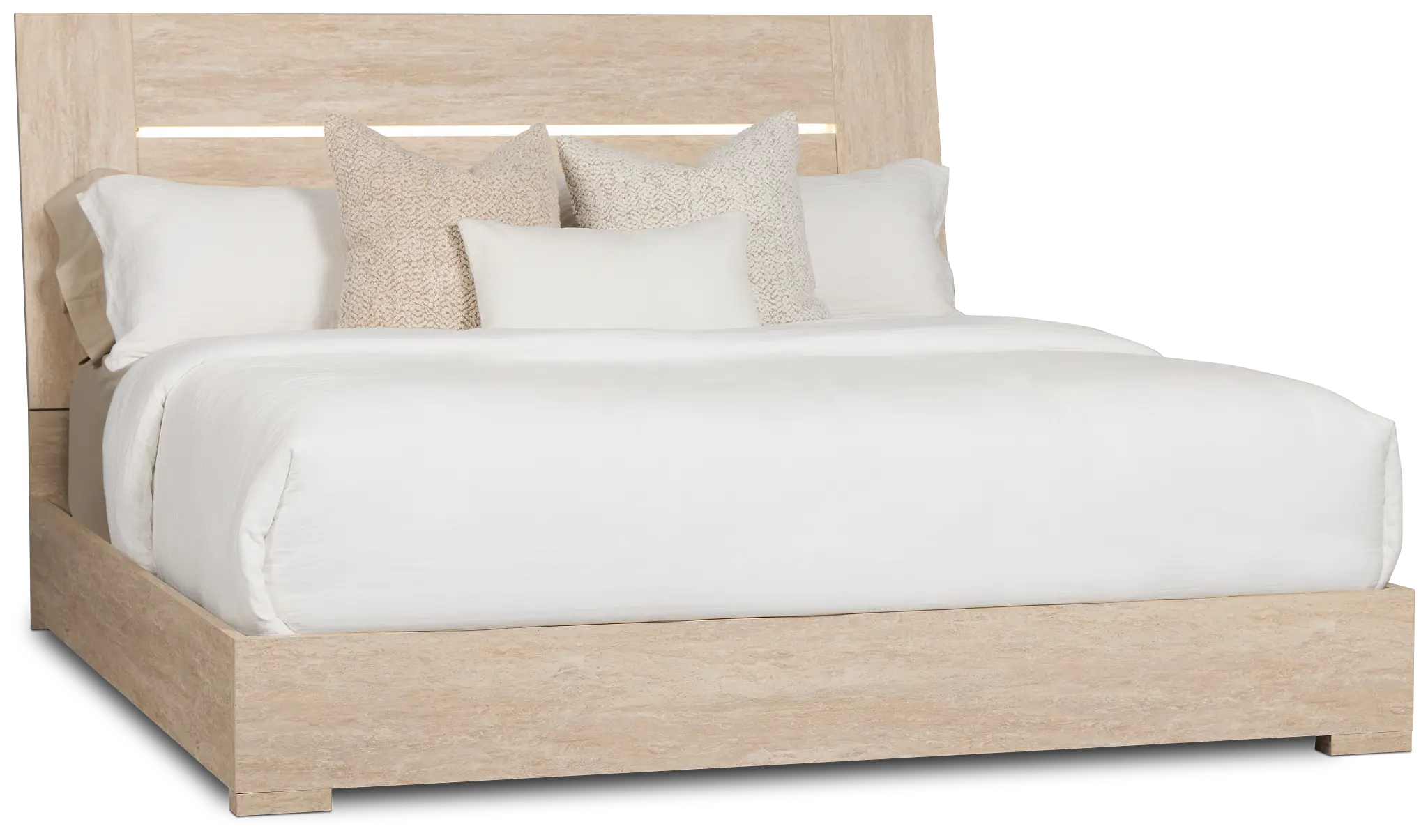 Malta Light Gray Panel Bed Malta Light Gray Panel Bed