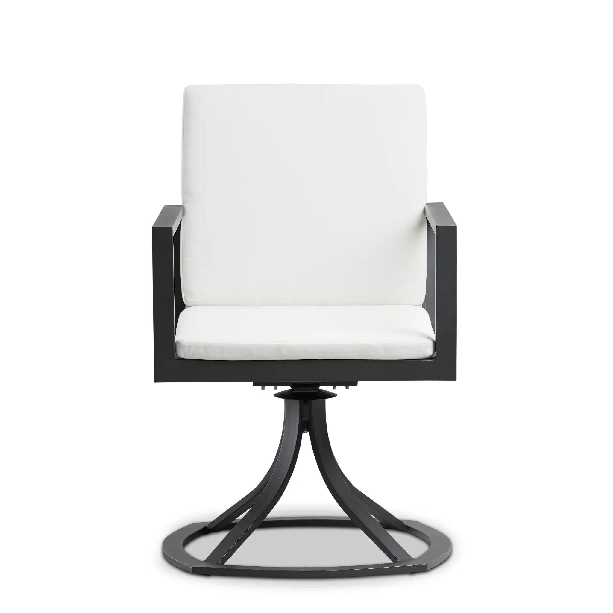 Linear Dark Gray White Swivel Arm Chair Linear Dark Gray White Swivel Arm Chair