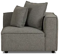 Tatum Gray Fabric Corner Chair